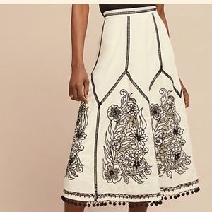 Akemi + Kin Anthropologie black and white skirt